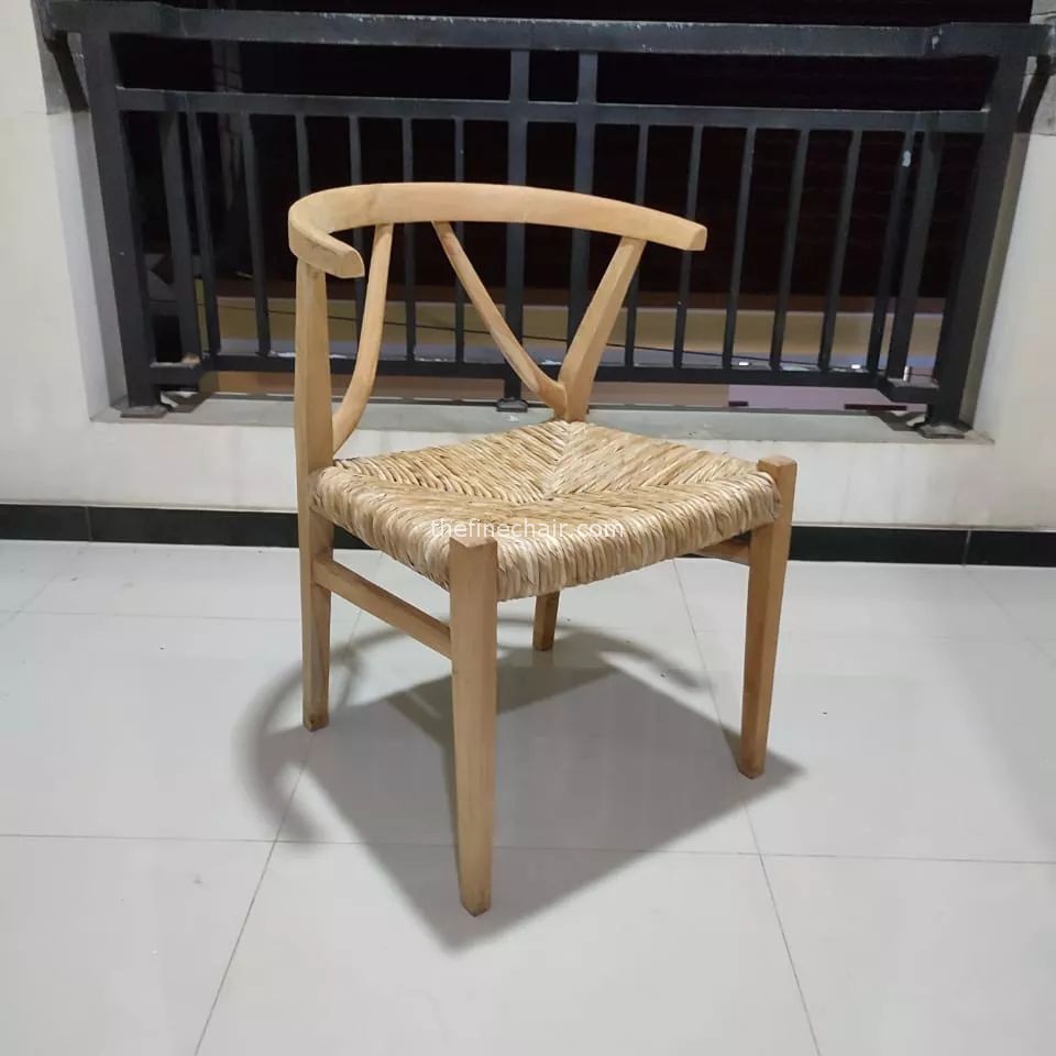 Dining Chair Crafted with Natural Teak and Banana Rope Dining Chair Crafted with Natural Teak and Banana Rope - Image 1