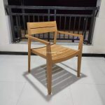 Teak Stacking Dining Arm Chair